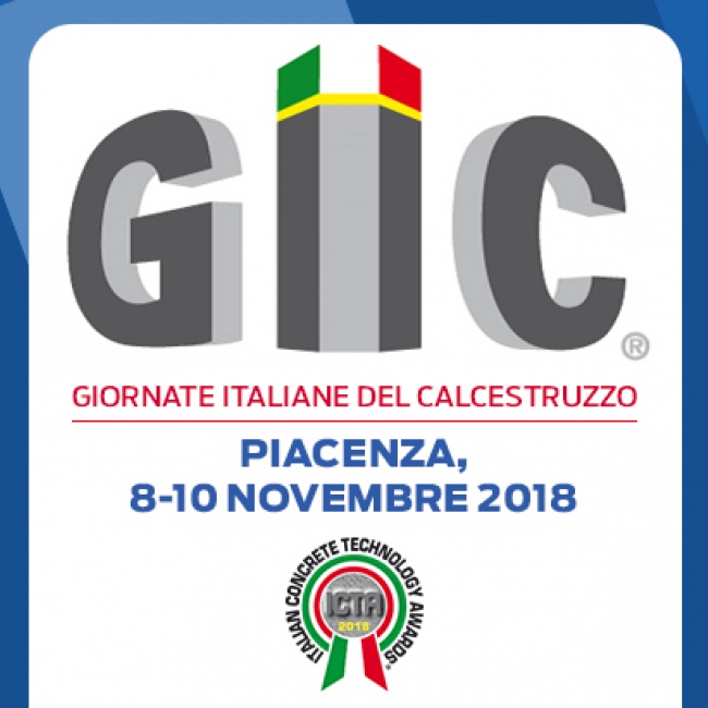 Betonrossi è presente presso il GIC - Giornate Italiane del Calcestruzzo 2018.