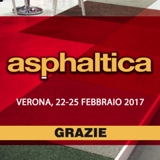 Asphaltica ringraziamenti, Verona 22-25 febbraio 2017.