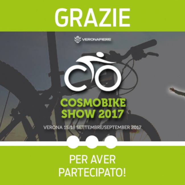cosmo bike show 2017 ringraziamenti