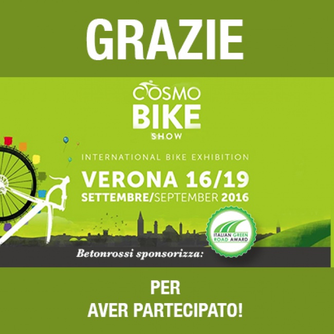Betonrossi sponsor del premio Italian Green Road Award: Grazie!