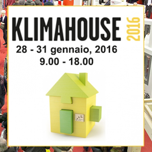 Vi aspettiamo al Klimahouse 2016 a Bolzano, presso il nostro stand C19/06.