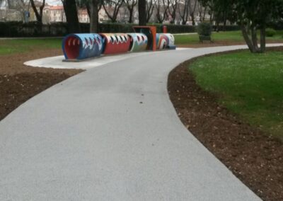 il Parco di Thiene, polmone verde adatto a tutti i cittadini della città, realizzato con Drainbeton