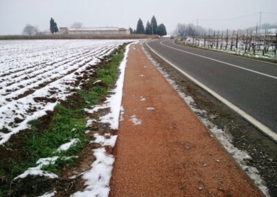 Drainbeton: pista ciclo-pedonale a S.Lorenzo di Castell'Arquato.